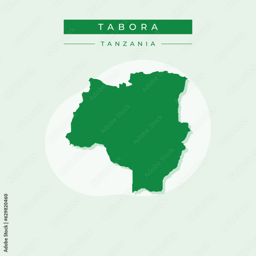 Vector illustration vector of Tabora map Tanzania