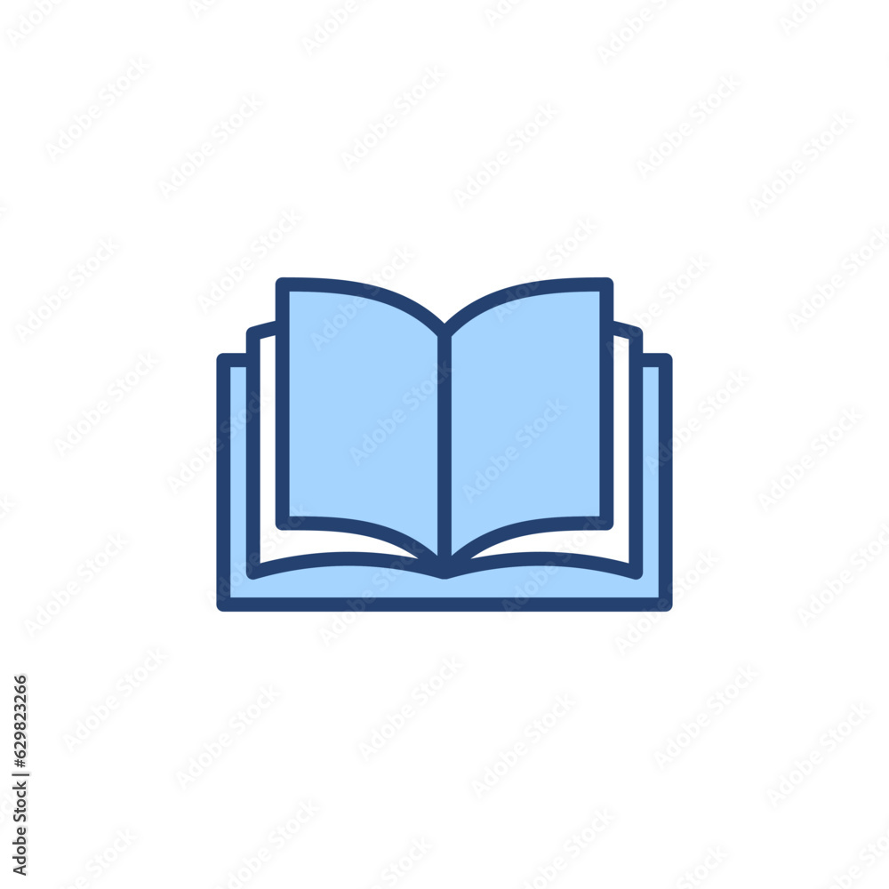 Book icon vector. open book sign and symbol. ebook icon Book icon vector. open book sign and symbol. ebook icon