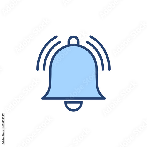 Bell icon vector. Notification sign and symbol for web site design