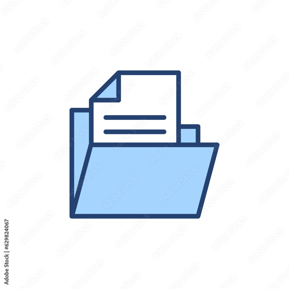 Folder icon vector. folder sign and symbol Folder icon vector. folder sign and symbol