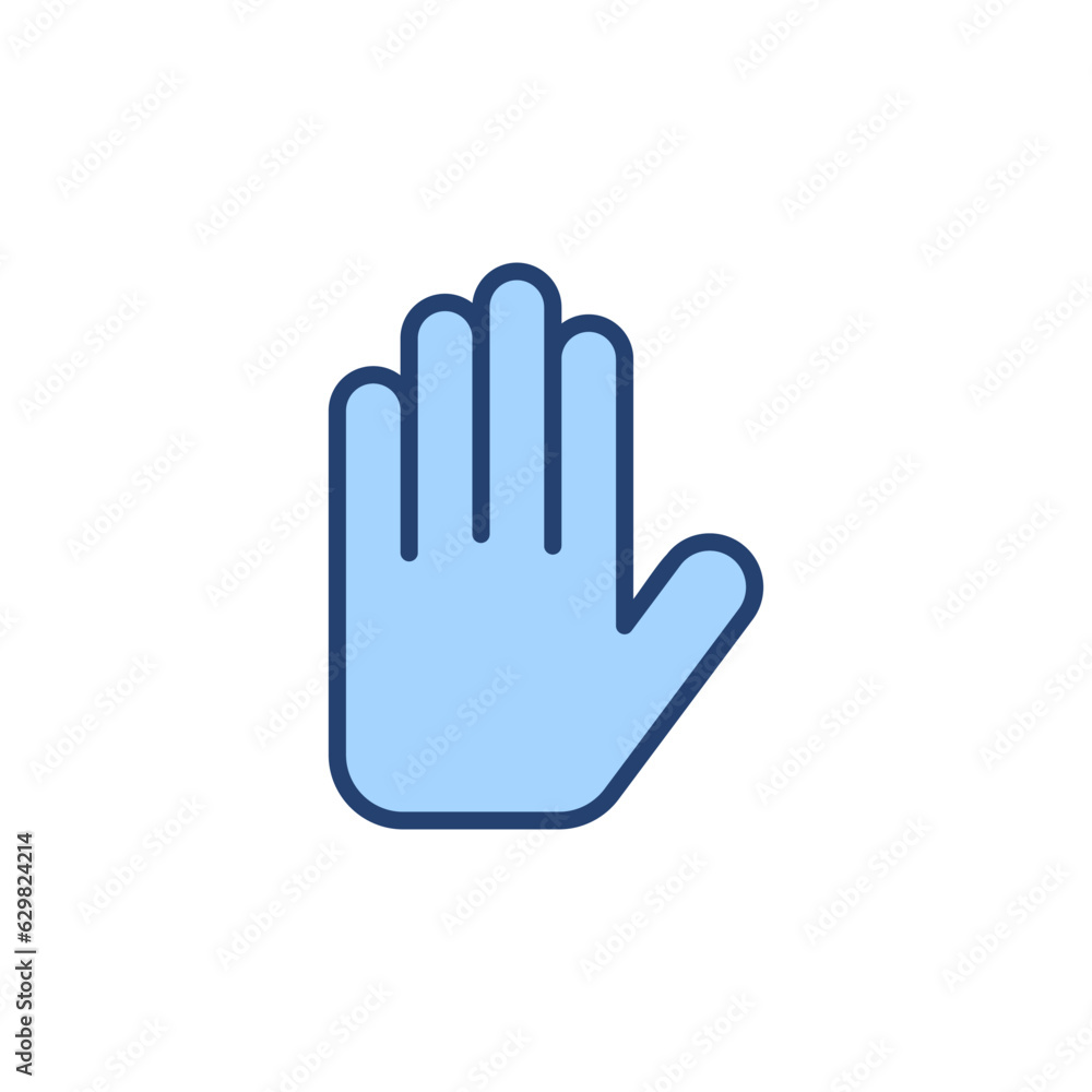 Hand icon vector. hand sign and symbol. palm Hand icon vector. hand sign and symbol. palm