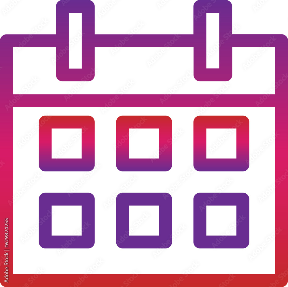modern outline gradient calendar icon modern outline gradient calendar icon