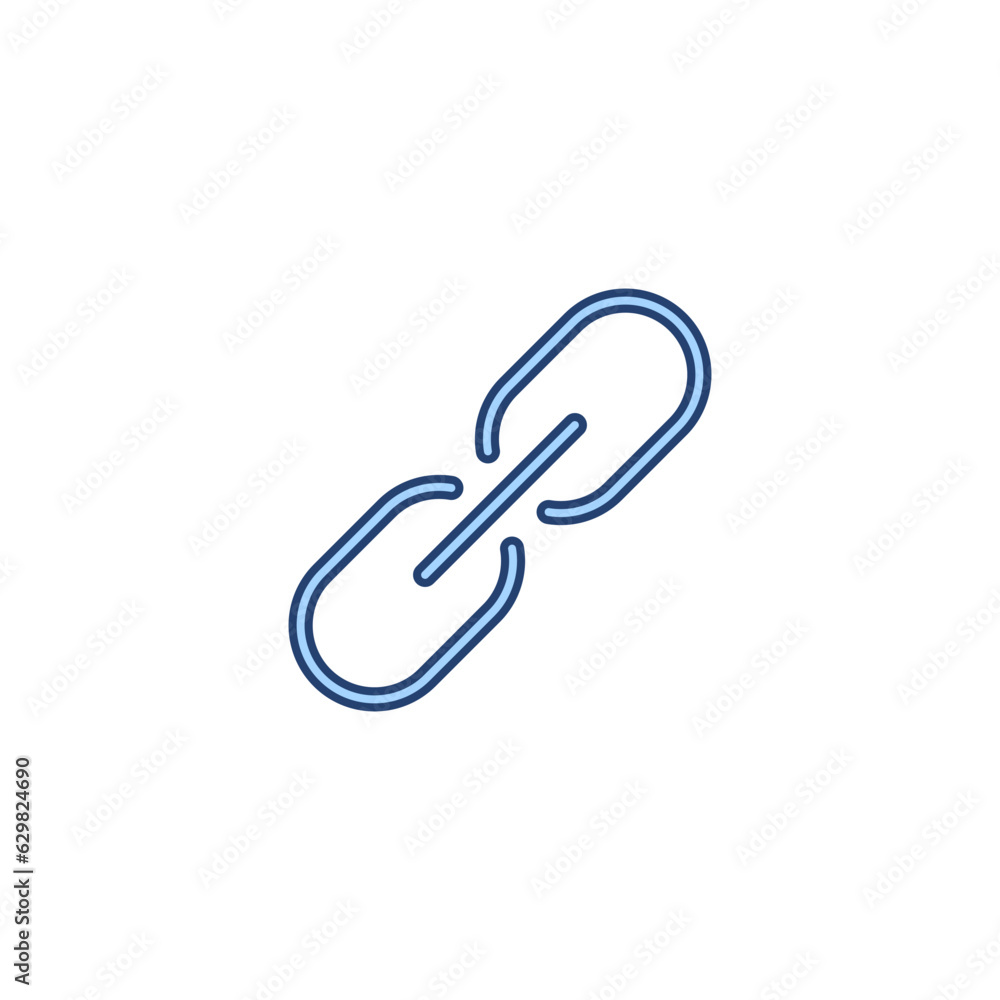 Link icon vector. Hyperlink chain sign and symbol Link icon vector. Hyperlink chain sign and symbol