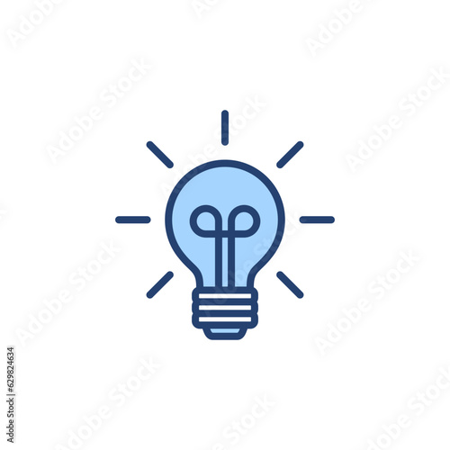 Lamp icon vector. Light bulb sign and symbol. idea symbol.