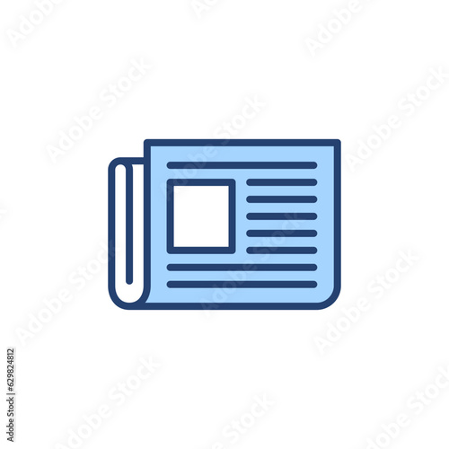 Newspaper icon vector. news paper sign and symbolign