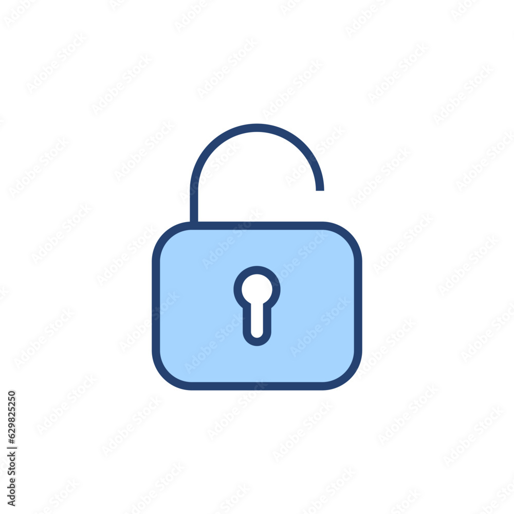 Unlock icon vector. Unlock sign and symbol. unlocked padlock icon Unlock icon vector. Unlock sign and symbol. unlocked padlock icon