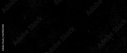 White dust and scratches on a black background, dust and scratches design, aged photo editor layer, black grunge abstract background, white dust and scratches on a black background.