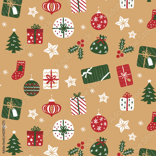 可愛いクリスマスのパターン