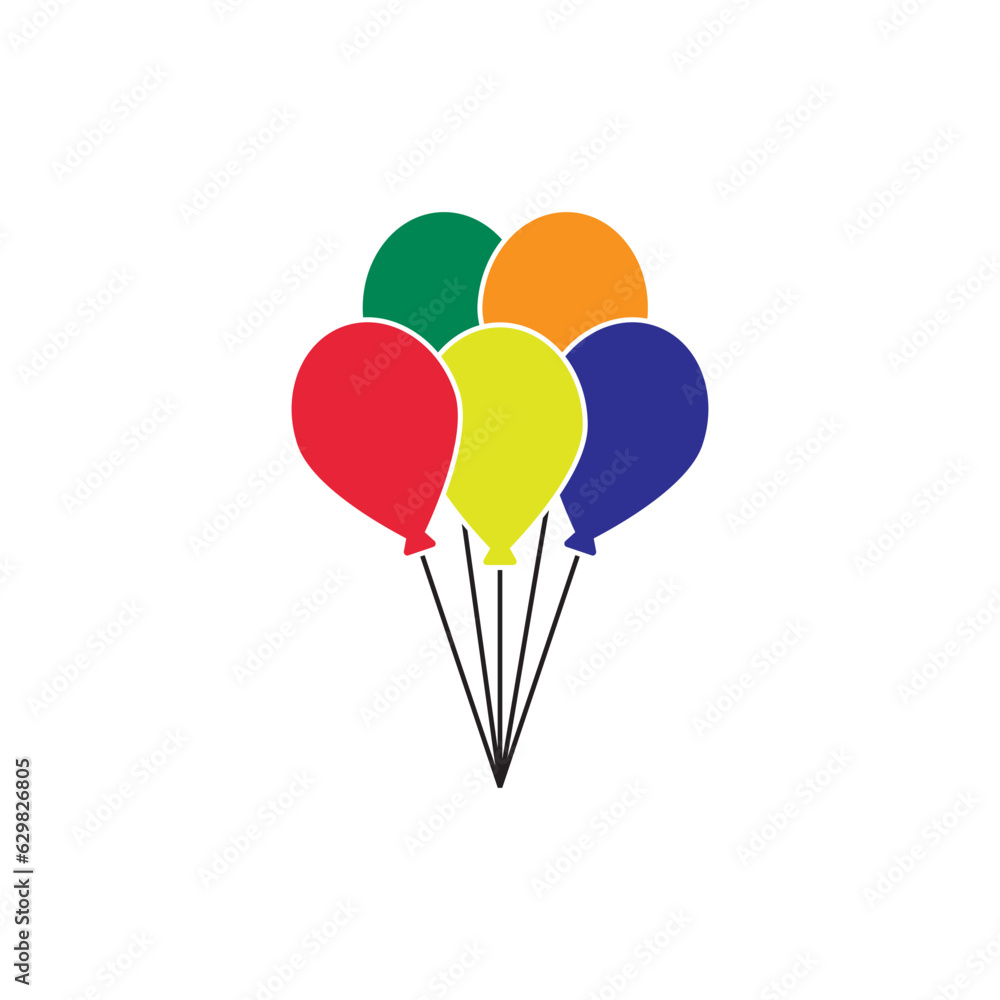Balloon icon logo vector illustration template design. Balloon icon logo vector illustration template design.