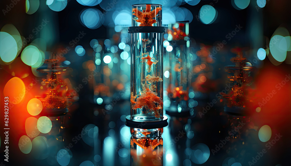 High quality stock photography a tube with virus,white lab, copy space High quality stock photography a tube with virus,white lab, copy space