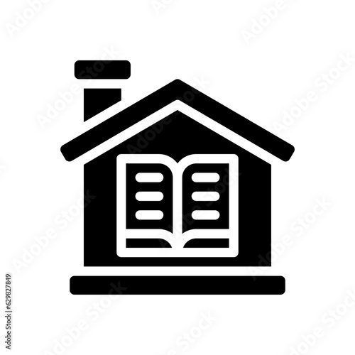 homeschooling glyph icon