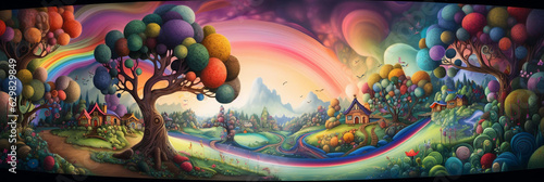 A Colorful Fairy Tale Landscape