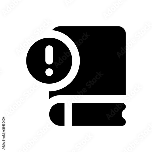 guidebook glyph icon