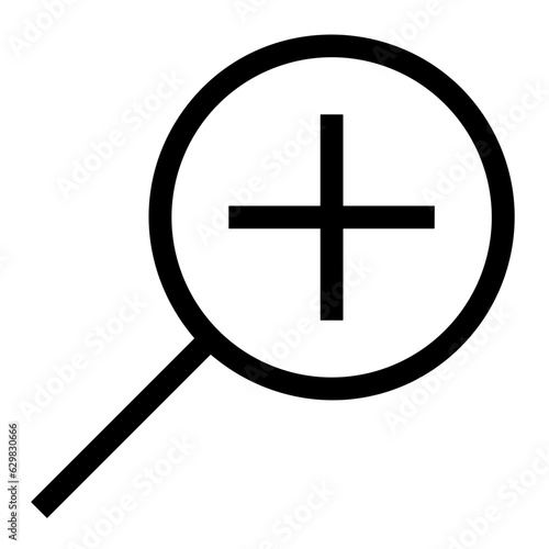 Zoom find icon symbol image vector. Ilustration of search magnifier icon image design