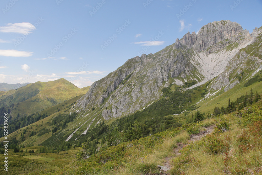 The view of Gosaukamm mountain ridge, Austria