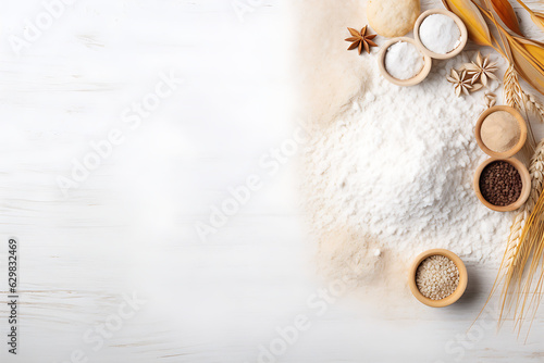 ingredients for baking mockup