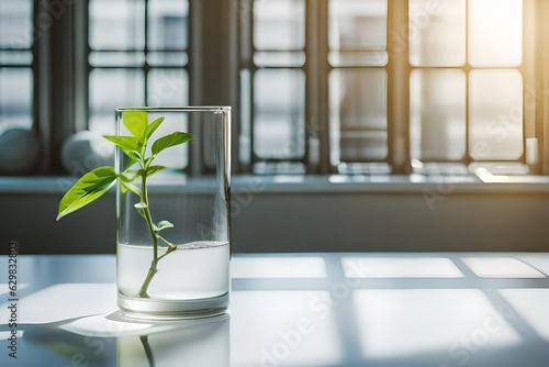 plant in a glass Generated Ai