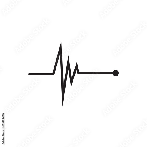 Art design health heartbeat medical pulse vector template