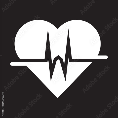 Art design health heartbeat medical pulse vector template