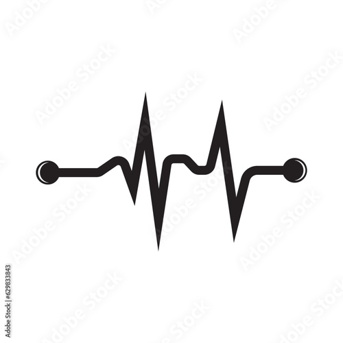 Art design health heartbeat medical pulse vector template