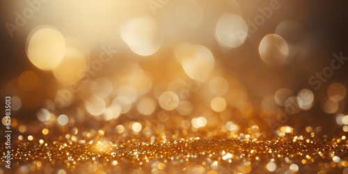 Luxury Glittering Gold Texture Background, a template for greeting cards, advertisements, invitations and any of your design. AI Generative © Lucky Ai