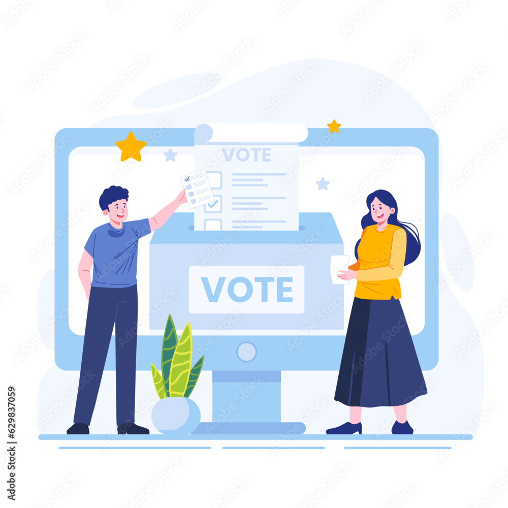 People invite the public to vote in elections People invite the public to vote in elections