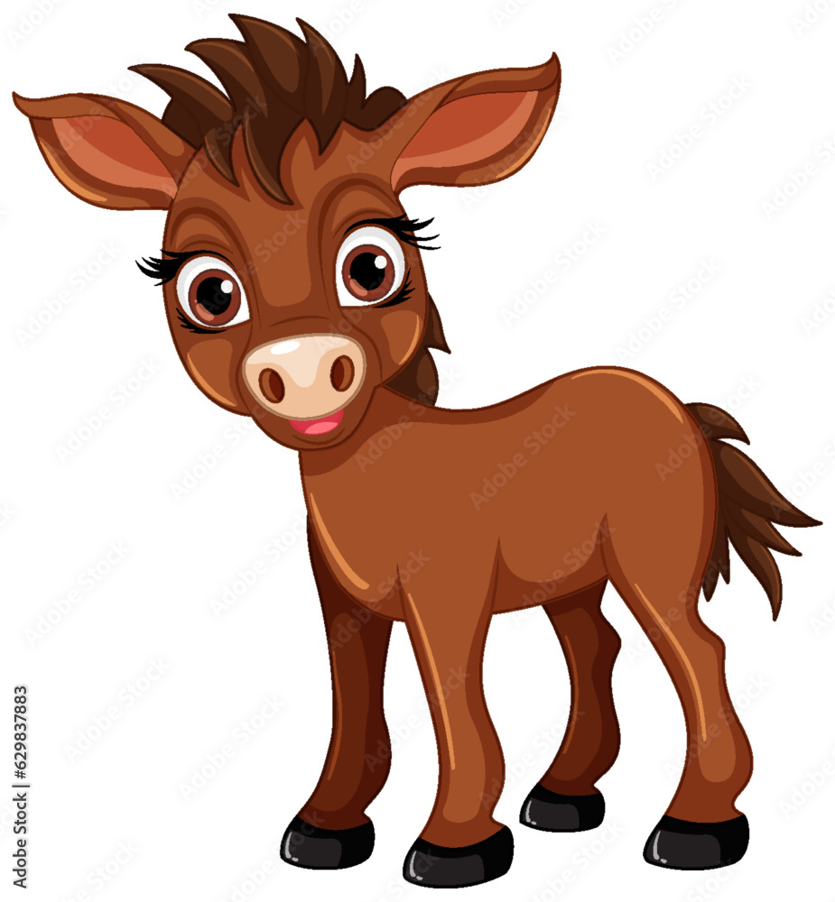 Cute horse cartoon isolated Cute horse cartoon isolated