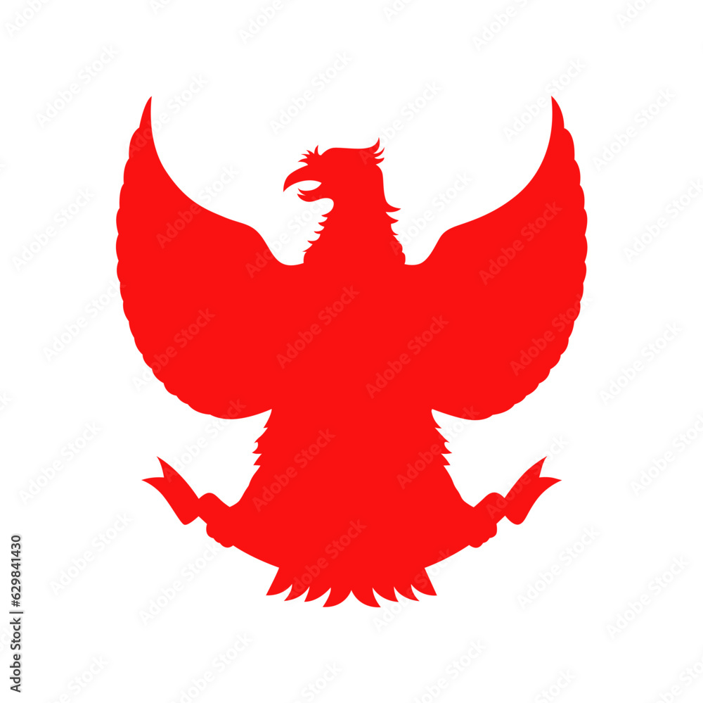 Garuda Pancasila Symbol Of Indonesia Country Indonesia Mascot Vector