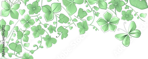 Celebrate St. Patrick s Day with a vibrant green paper shamrock  spreading luck and joy in a festive atmosphere. . Ai Generative