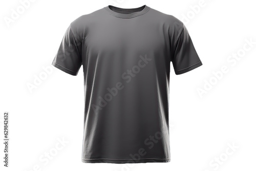 Modern men's mockup T-shirt, featuring a comfortable short sleeve design for a stylish casual look. Ai Generative