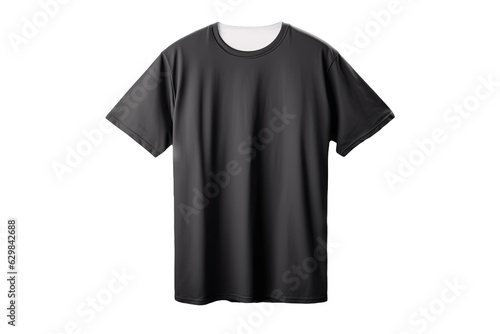 Stylish T-shirt for men, featuring a trendy short-sleeve design. Perfect for mockups and showcasing your designs. Ai Generative