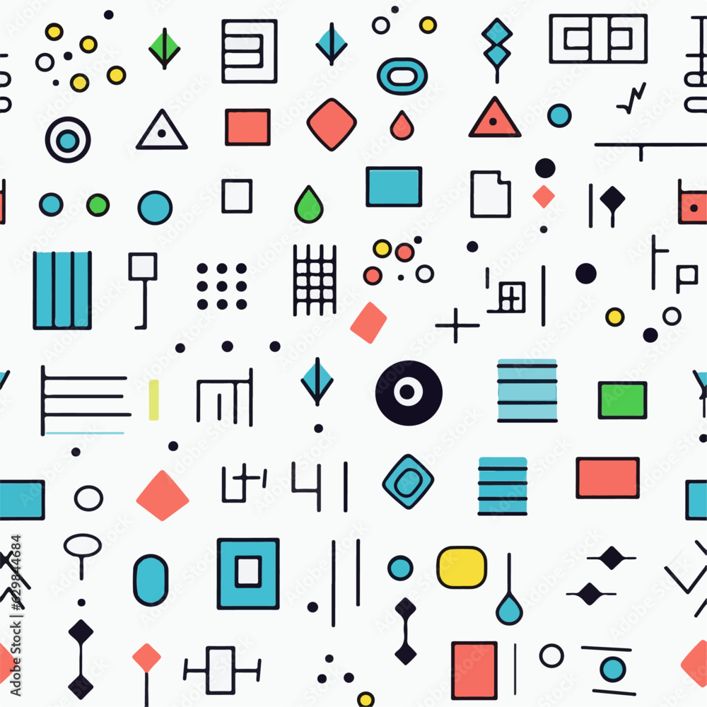 Geometric abstract seamless pattern vector Geometric abstract seamless pattern vector