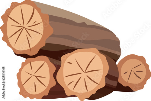 Wooden Logs Pile