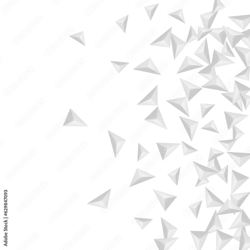 Silver Triangular Background White Vector. Shard Creative Texture. Grizzly Blank Backdrop. Crystal Paper. Gray Fractal Illustration. Silver Triangular Background White Vector. Shard Creative Texture. Grizzly Blank Backdrop. Crystal Paper. Gray Fractal Illustration.