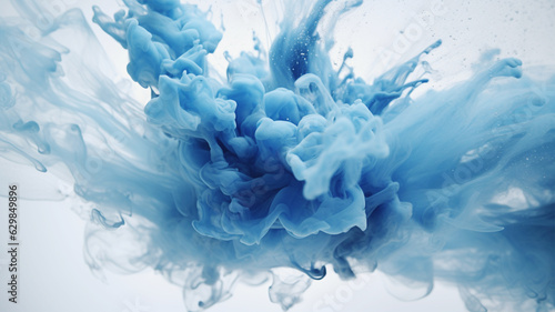 紺色の抽象的な爆発 Navy color abstract explosion. Created by generative Ai
