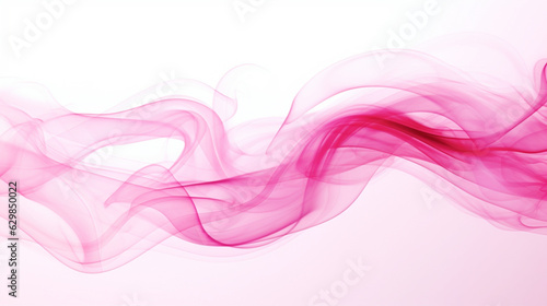 ピンクの柔らかな煙のような流れ Abstract pink smokey lines. Created by generative Ai
