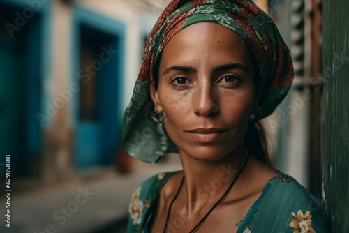 Cuban woman photo. Generate Ai © nsit0108