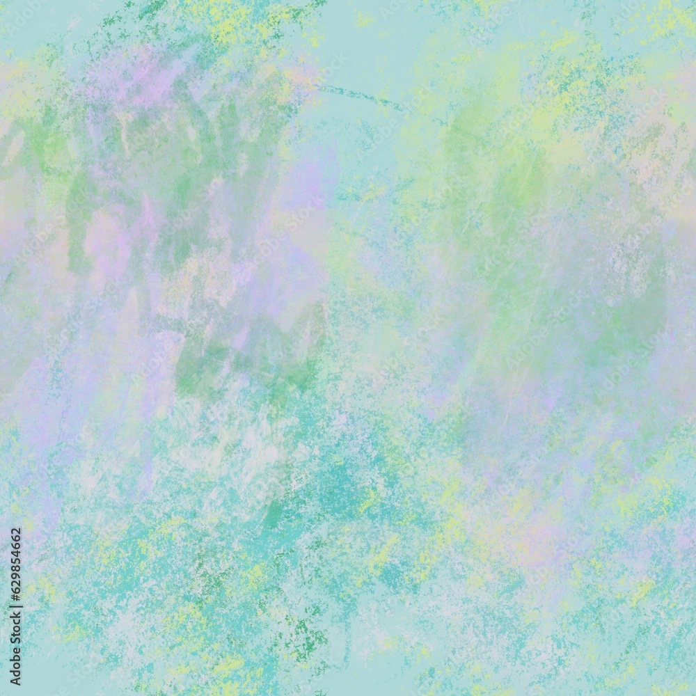 Abstract colorful blurred layered seamless pattern Light cool pastel spring nature color palette