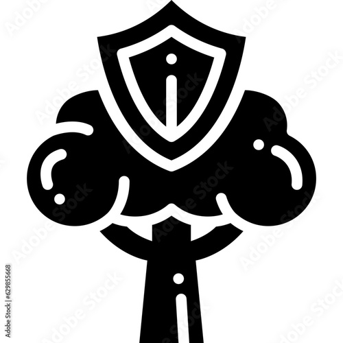 save nature solid icon