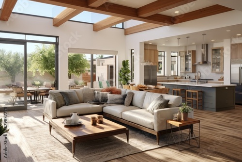open-concept living space with ample natural light