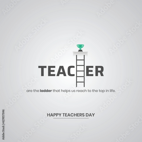 International Happy Teacher's day Social media post, Postcard and Banner design. Creative Post design for Teachers Day. 