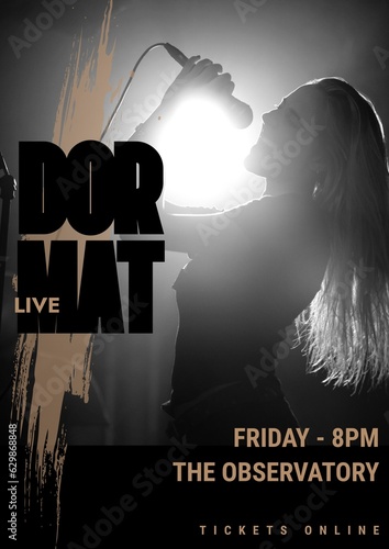 Dor mat live, friday 8pm, the observatory, tickets online over caucasian woman singing at concert