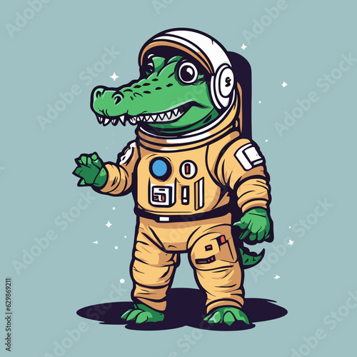 crocodile cartoon, vector, illustration