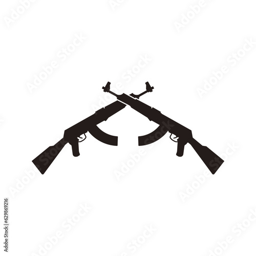 AK 47 icon vector