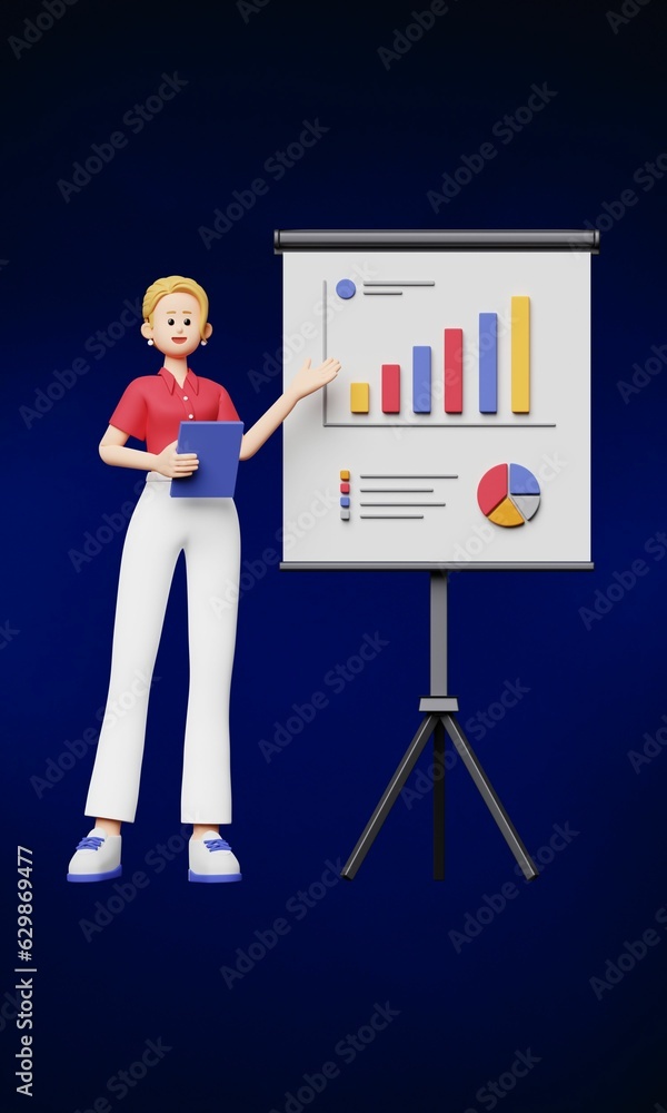 Crisp images of businesswomen in office settings, ideal for professional presentations and graph analyses. Find the perfect visuals for your corporate needs.