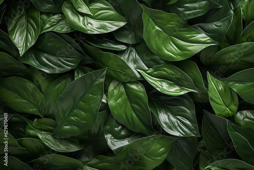 A seamless texture reveals a sea of lush green leaves, their soft and velvety surfaces inviting touch. The overlapping foliage creates a mesmerizing pattern, evoking a sense of serenity and connection