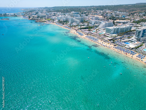 aerial view of beach