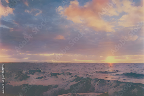 sunrise, the sun rising over the horizon. generative AI © 성열 한