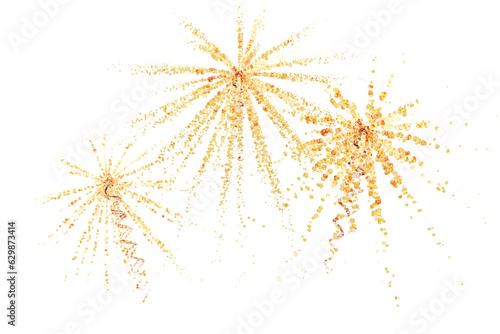 Tableau sur toile Sparkling fireworks to celebrate,Anniversary party concept.