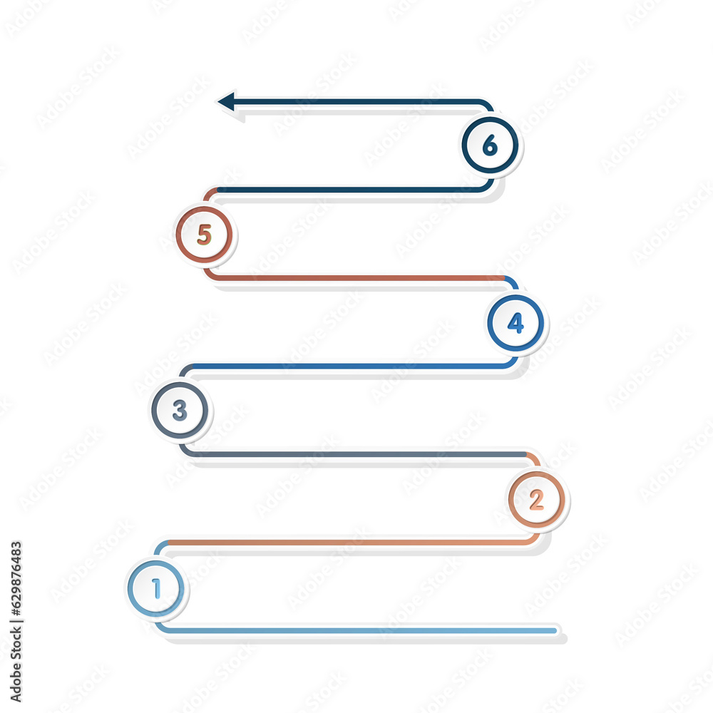 Infographic process design 6 options or steps. Infographic process design 6 options or steps.